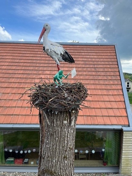 Kunstwerk "Storchennest" von Peter Klink